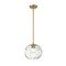 Z-Lite Chloe 1 Light Pendant, Olde Brass & Clear 490P10-OBR - alternate 1